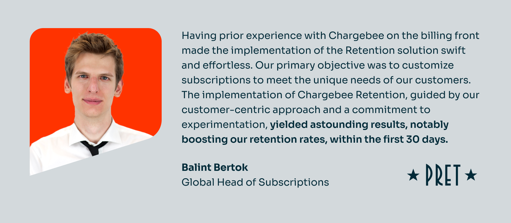 Pret-Feedback on Chargebee Billing and Retention